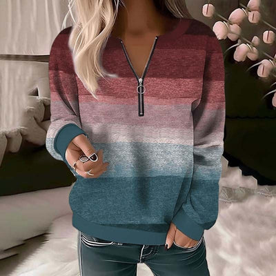 Adela | Reißverschluss Pullover