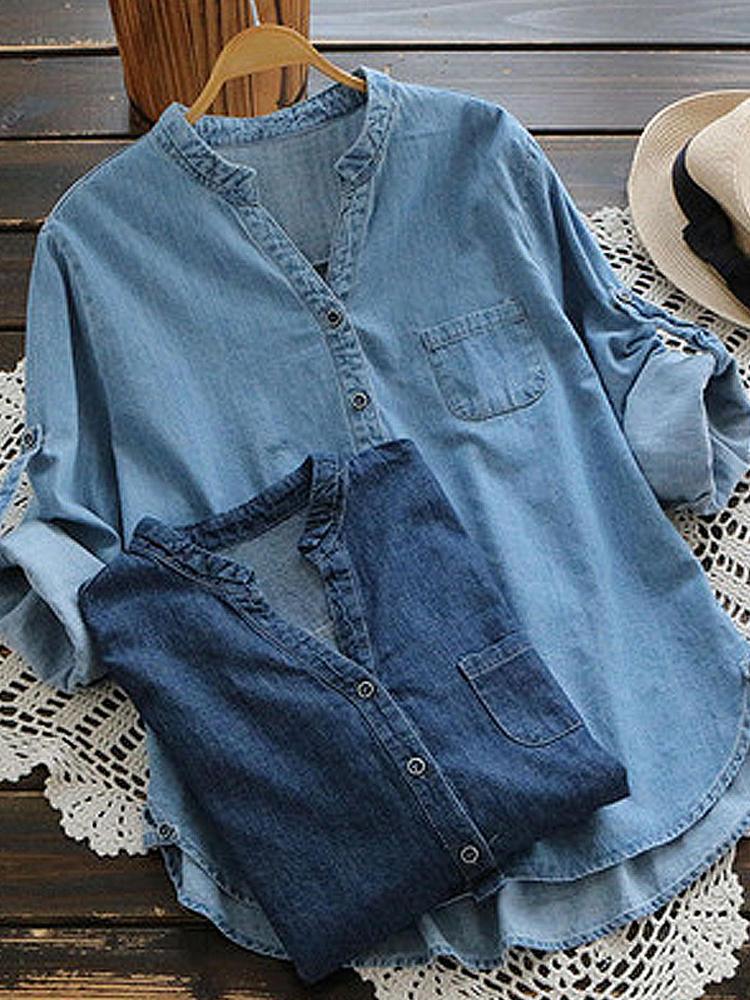 Bernadette | Denim-Blouse