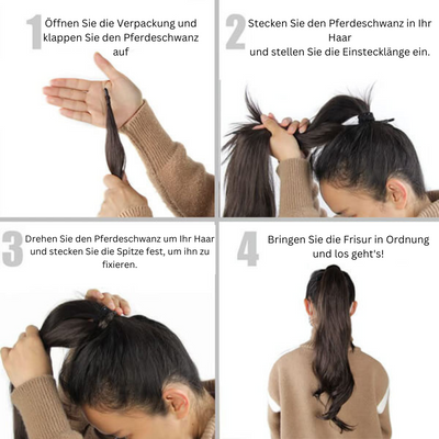 GlamSchwanz™ Haar-Ponytail-Verlängerung (1+1 gratis)