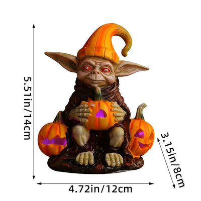 GhoulLaterne™ Ghoulie Halloween Statue aus Harz mit Kürbislampe (Kaufen Sie 1 und erhalten Sie 1 gratis)