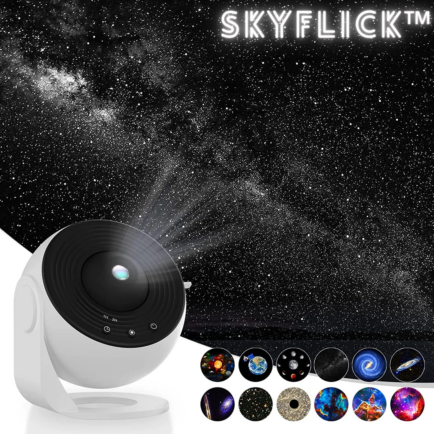 SkyFlick™ - Planetarium Galaxie Sternenhimmel Projektor