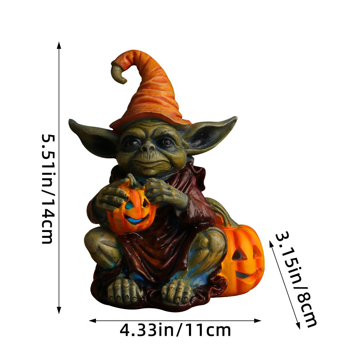 GhoulLaterne™ Ghoulie Halloween Statue aus Harz mit Kürbislampe (Kaufen Sie 1 und erhalten Sie 1 gratis)