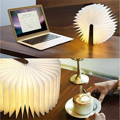 LumiFold™ - Zusammenklappbare Bettlampe zum Umblättern von Seiten