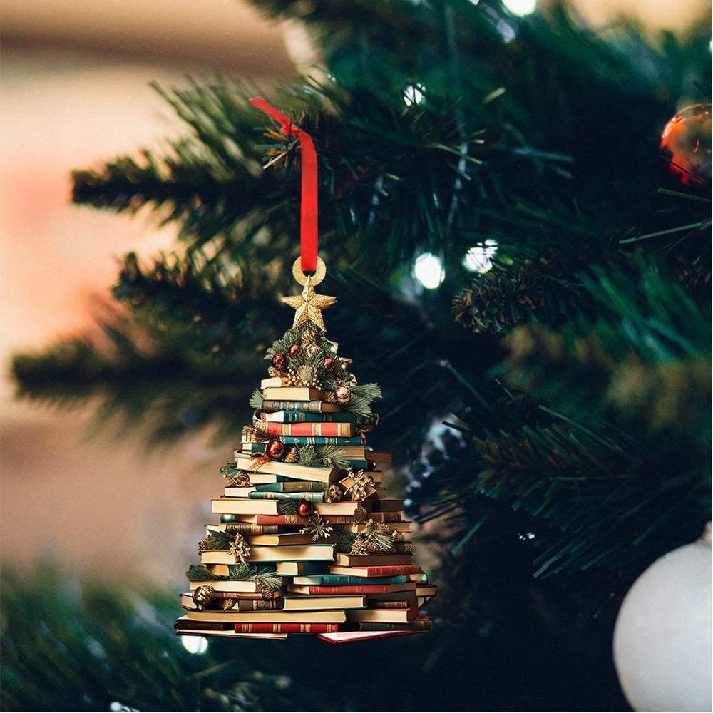 Book Tree Ornament, perfektes Geschenk für Buchliebhaber