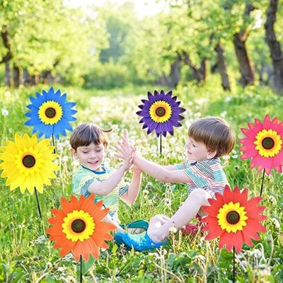 Suncharm™ Bunter Sonnenblumen-Windmühle