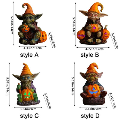 GhoulLaterne™ Ghoulie Halloween Statue aus Harz mit Kürbislampe (Kaufen Sie 1 und erhalten Sie 1 gratis)